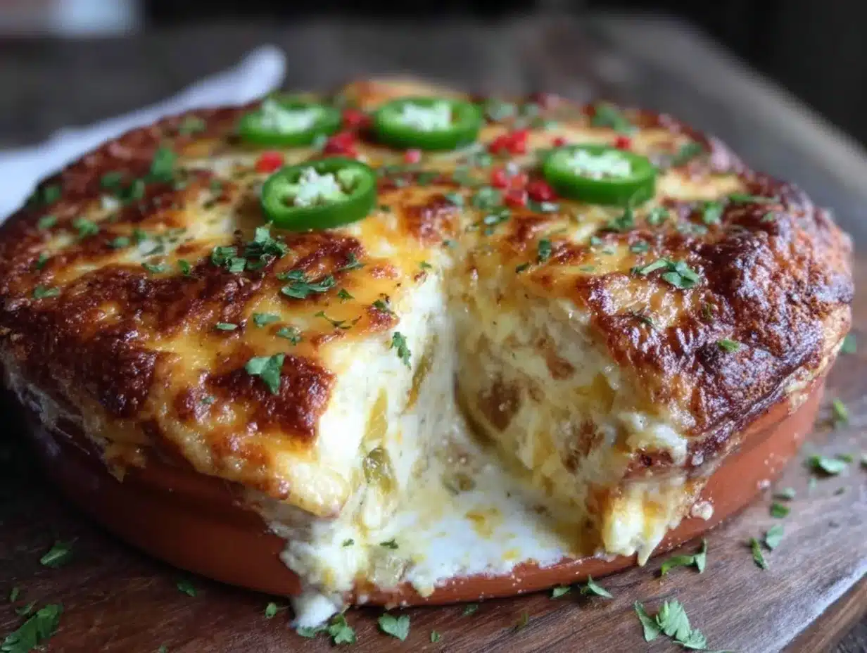 Hatch green chile chicken enchilada casserole preparation steps