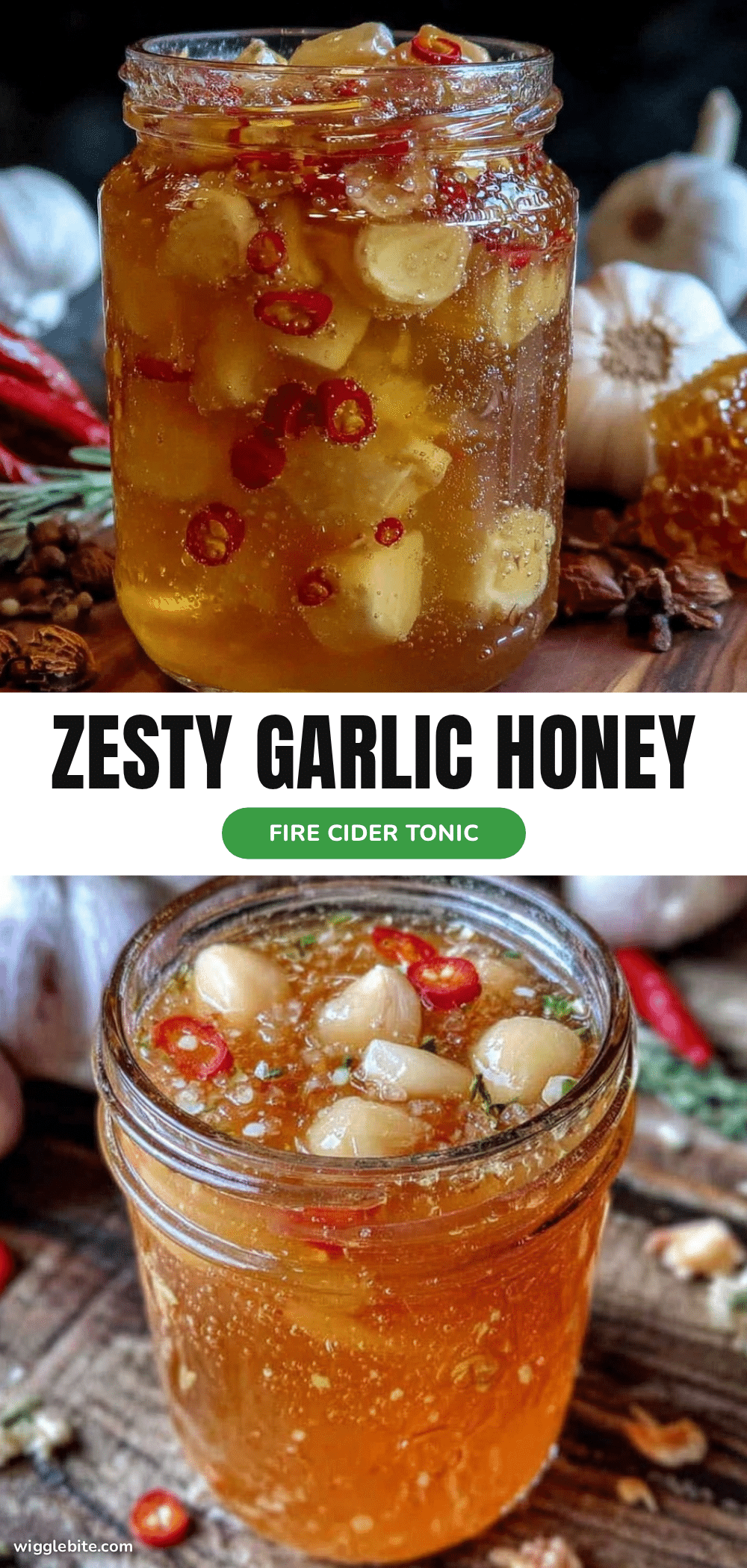 healthy garlic honey fire cider tonic recipe