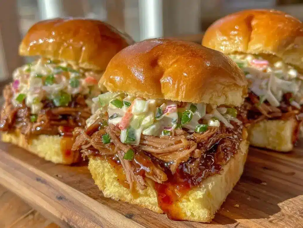 honey chipotle pulled pork sliders - featured image