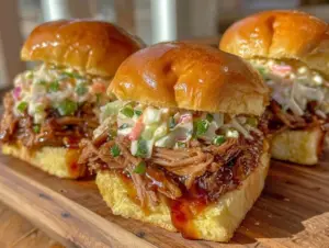 honey chipotle pulled pork sliders - featured image