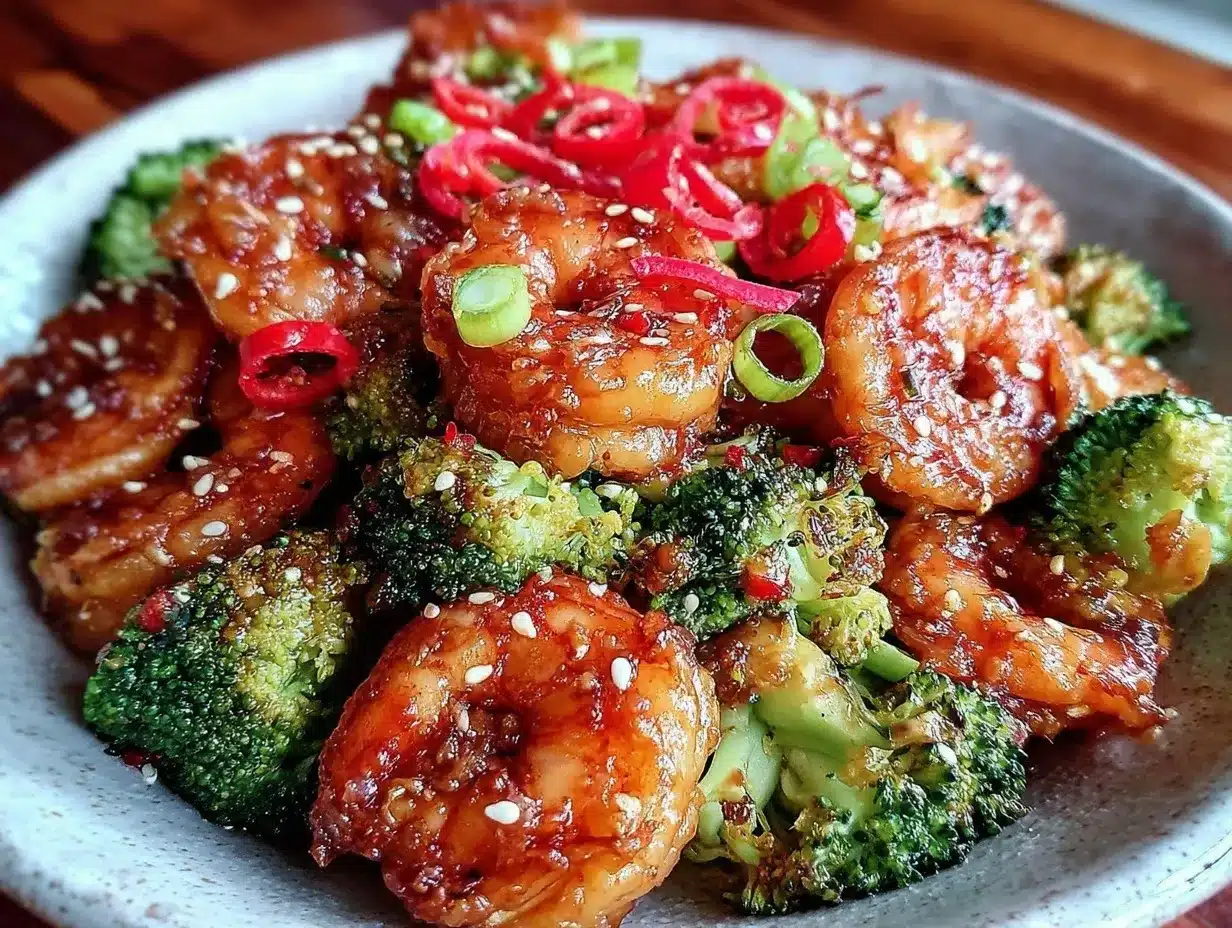 honey garlic shrimp stir-fry preparation steps
