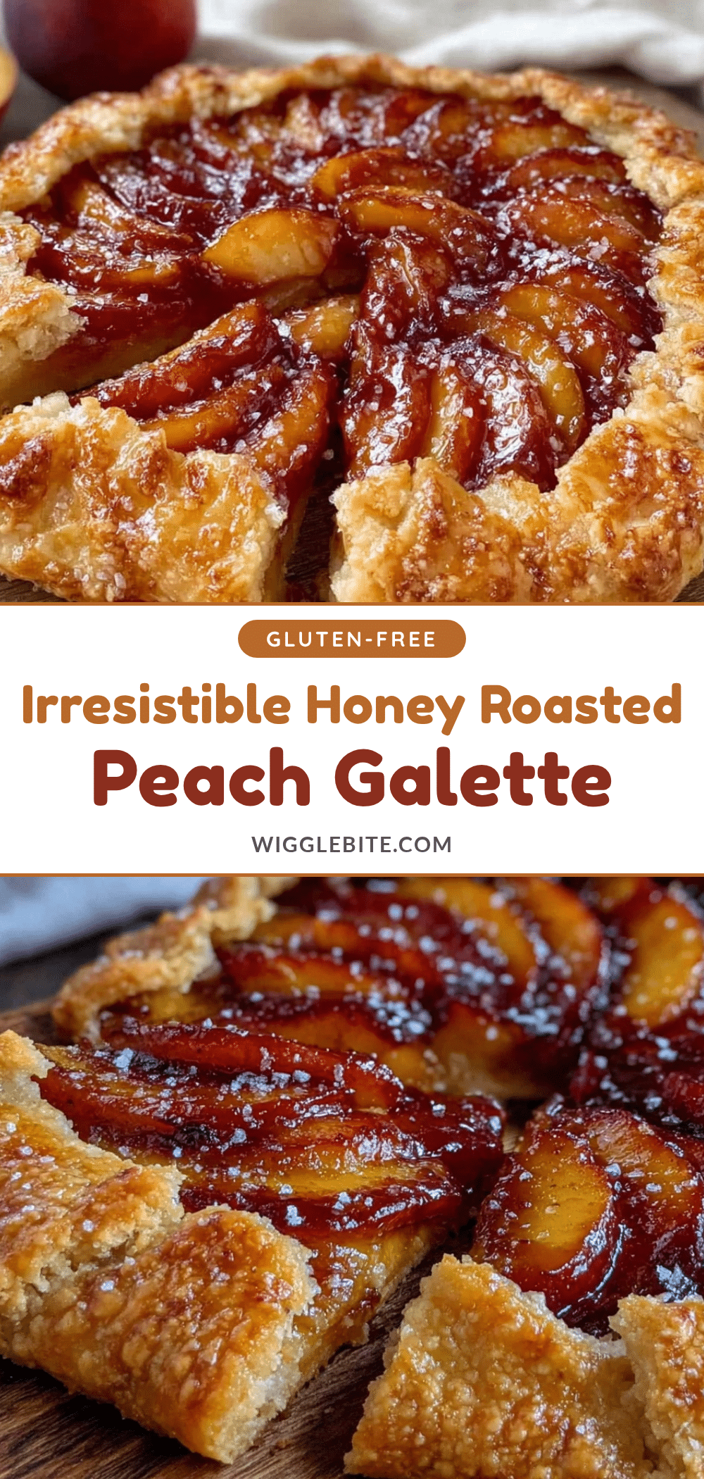 honey roasted peach galette recipe