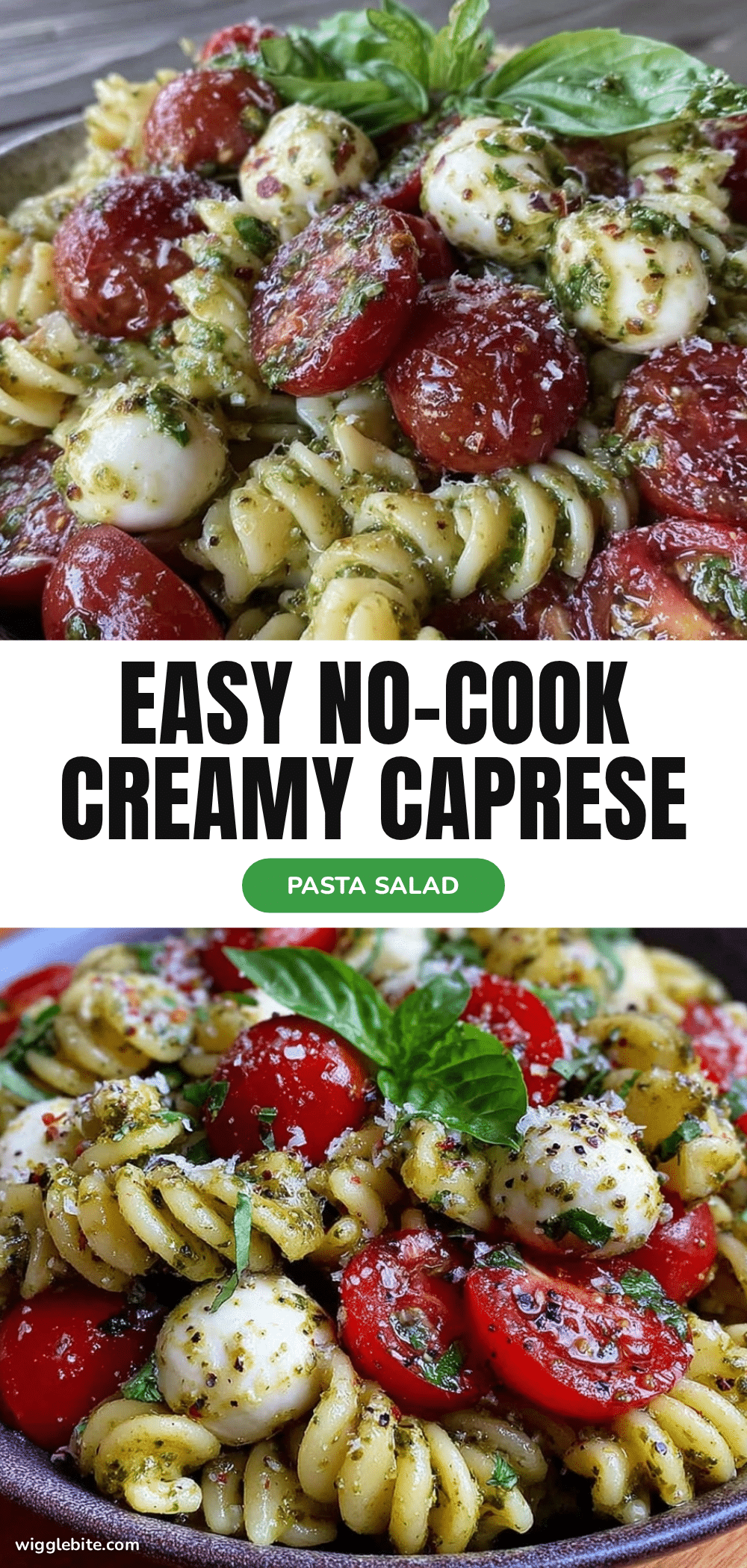 lazy girl caprese pasta salad recipe