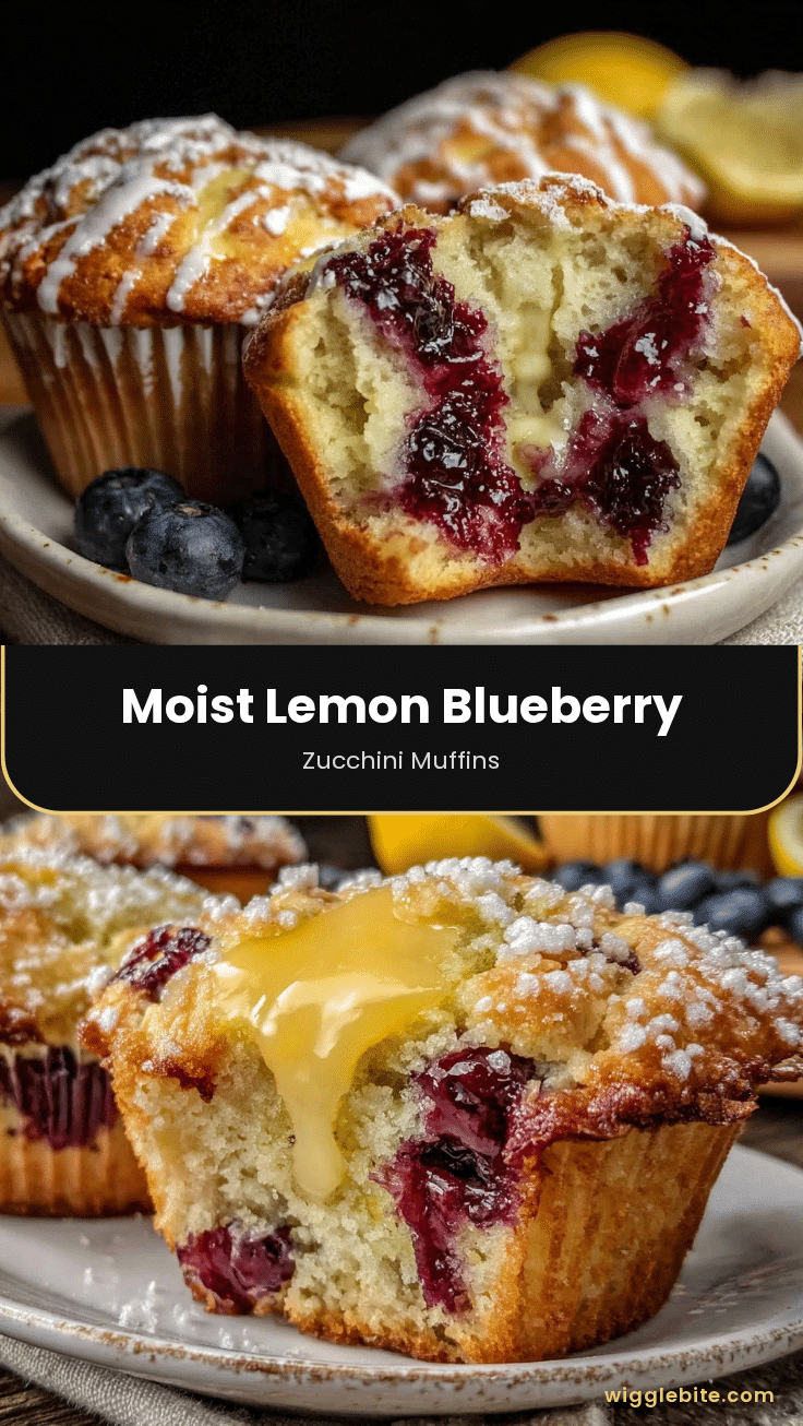 lemon blueberry zucchini muffins recipe
