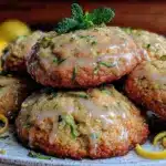 lemon glazed zucchini cookies - featured image