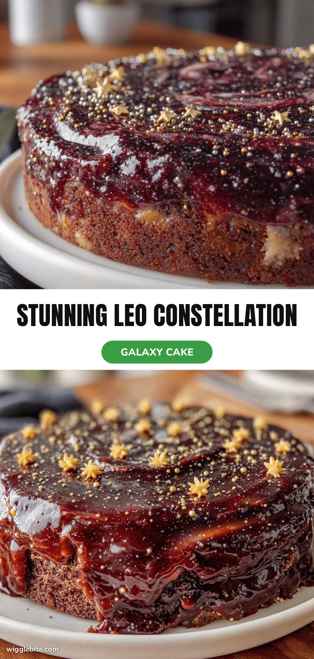 Leo Constellation Galaxy Cake recipe