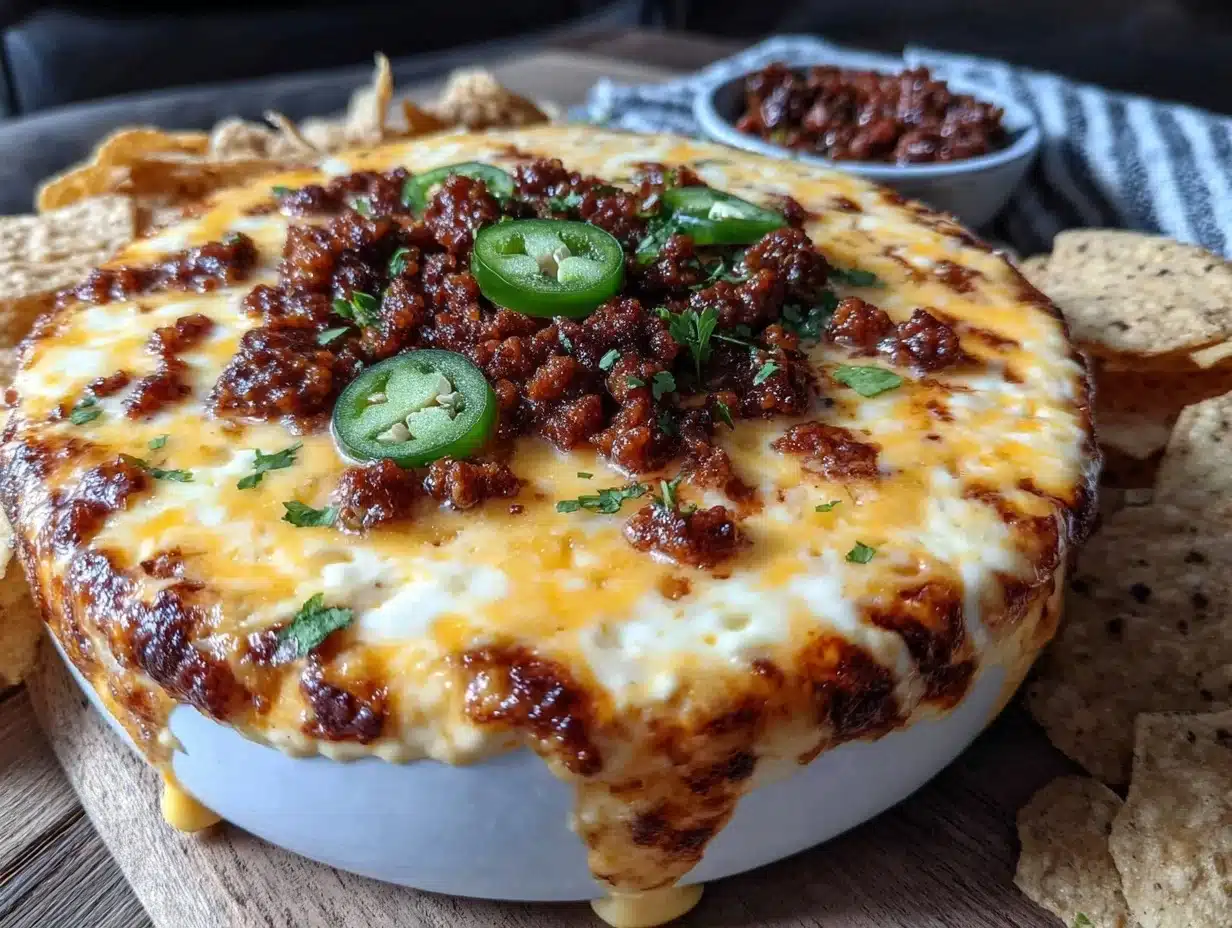 loaded queso dip recipe - featured image