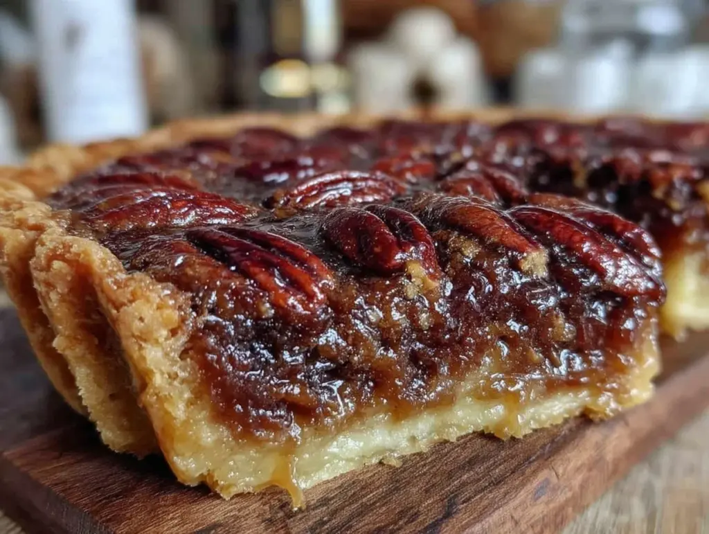 maple bourbon pecan pie - featured image