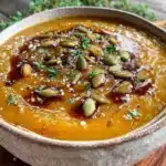 maple roasted butternut squash soup - featured image