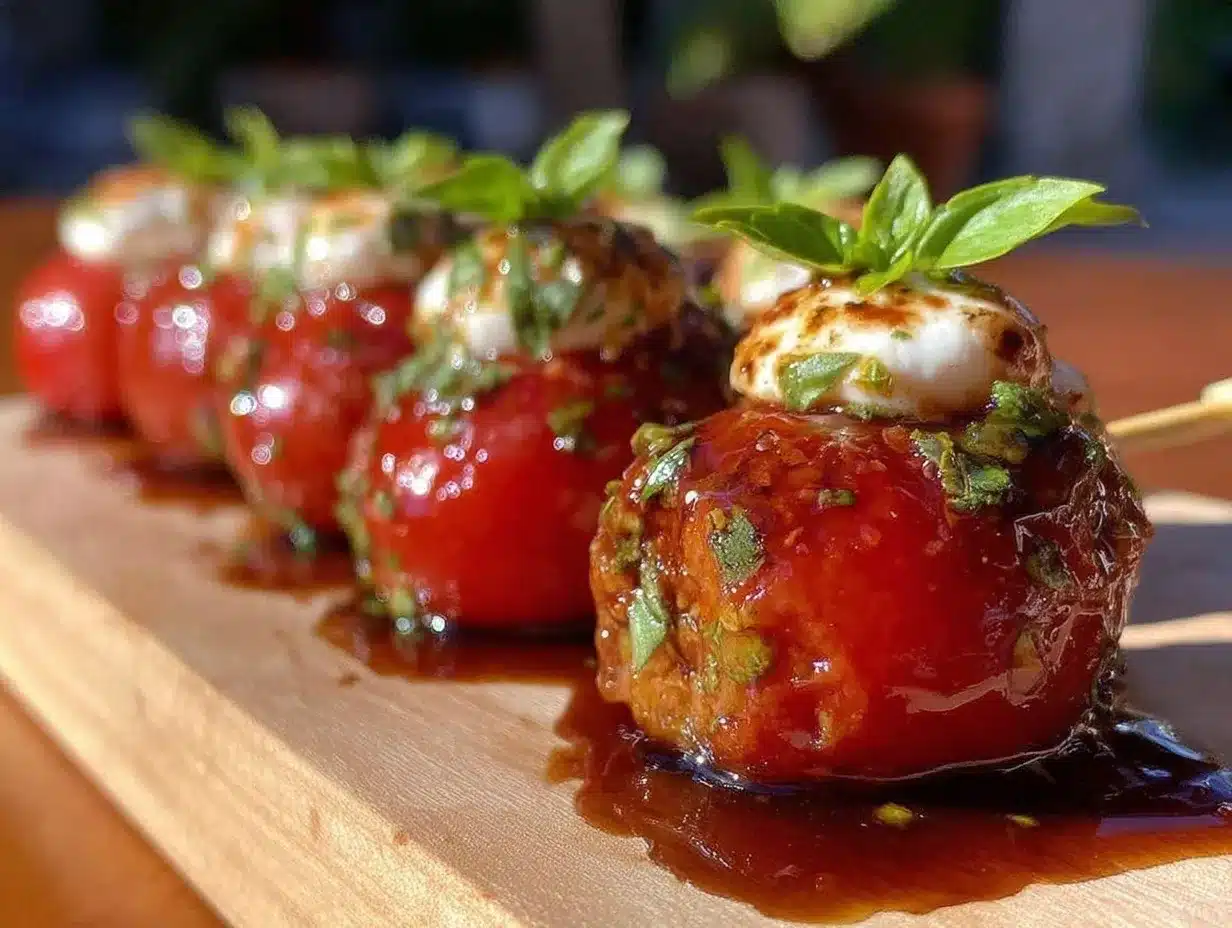 mini caprese skewers preparation steps