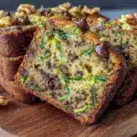 moist chocolate chip zucchini bread - featured image