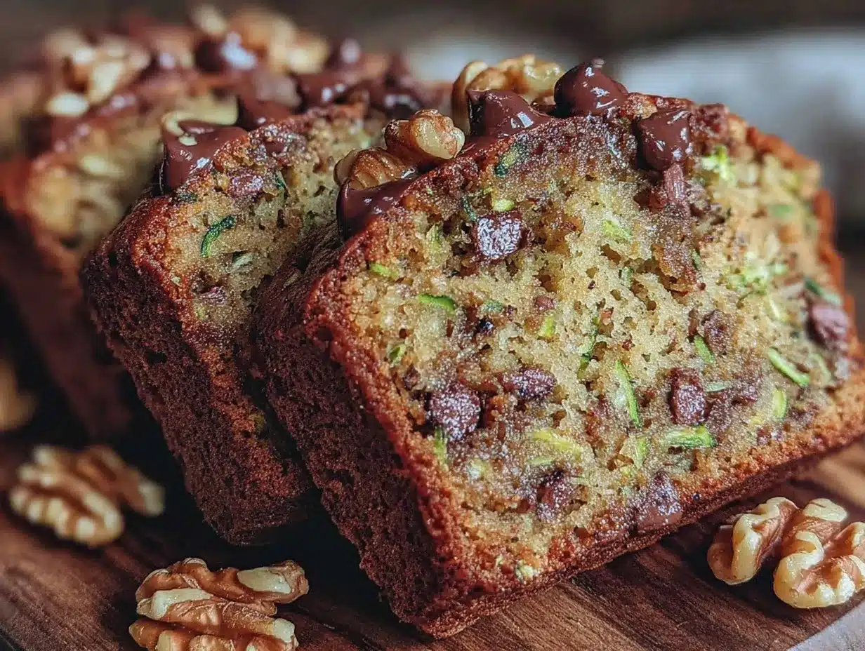 moist chocolate chip zucchini bread preparation steps