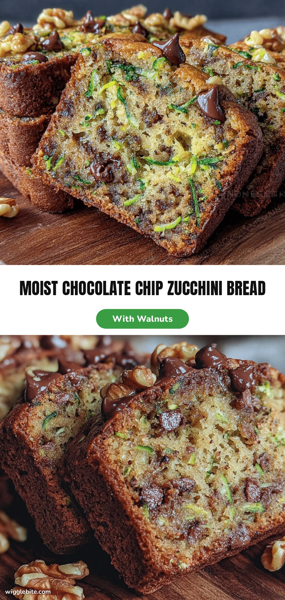 moist chocolate chip zucchini bread recipe