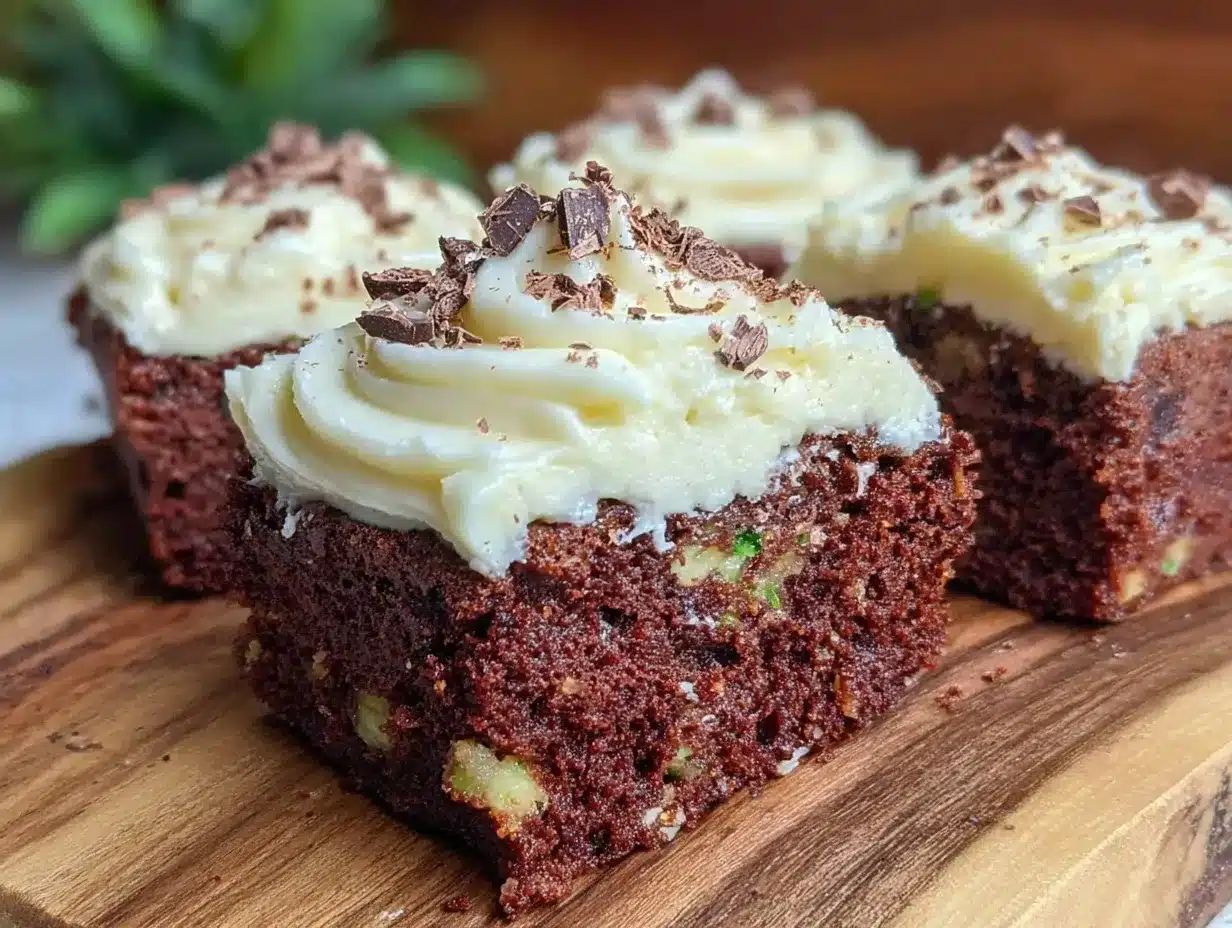 moist double chocolate zucchini cake preparation steps