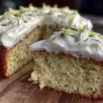 moist lemon zucchini cake - featured image
