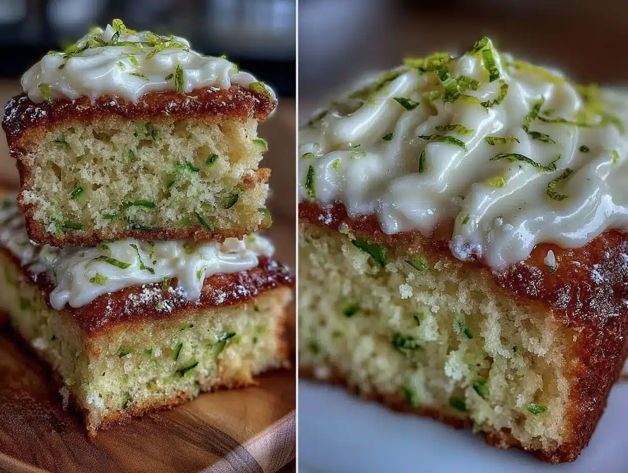 moist lemon zucchini cake preparation steps