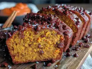 moist pumpkin chocolate chip banana bread - featured image