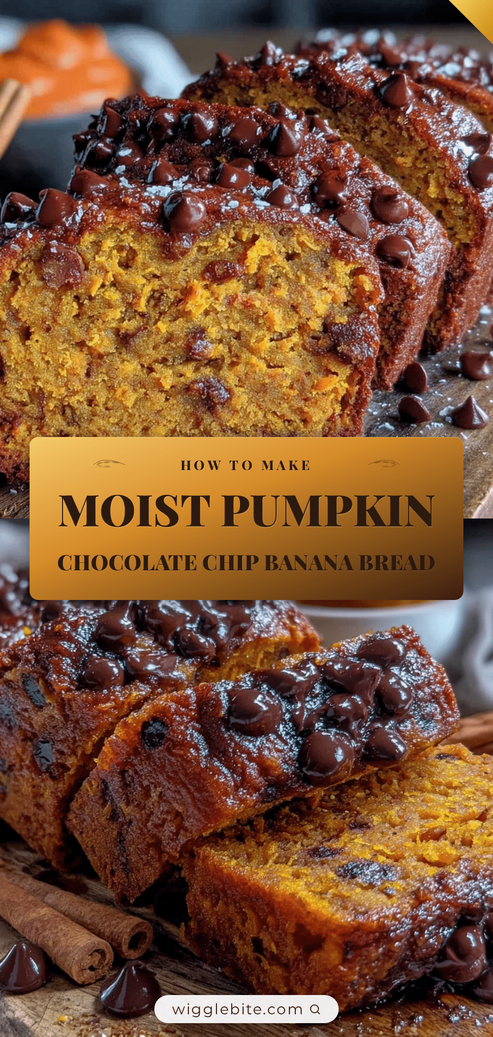 moist pumpkin chocolate chip banana bread recipe