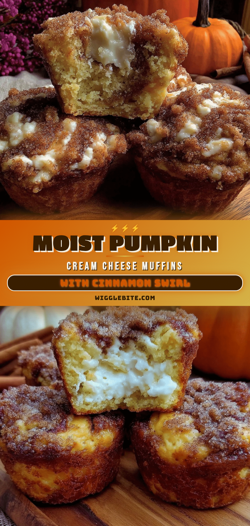 moist pumpkin cream cheese muffins recipe