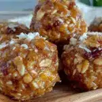 no-bake peanut butter oat energy balls - featured image