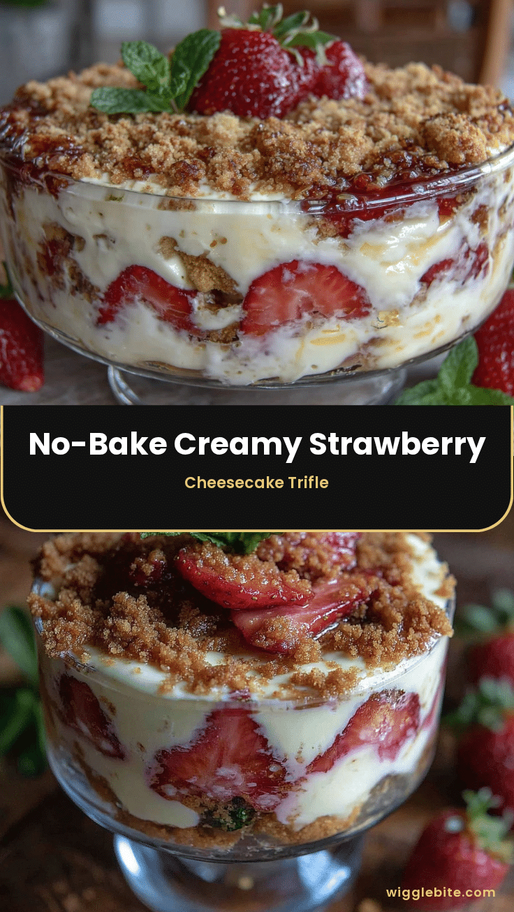 no bake strawberry cheesecake trifle recipe