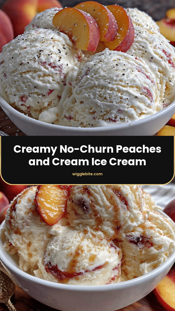 no-churn peaches and cream ice cream recipe