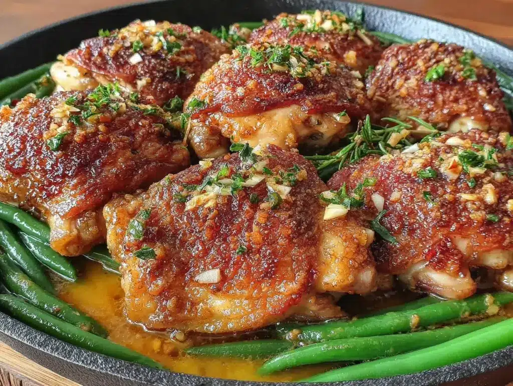 one-pan garlic butter chicken - featured image