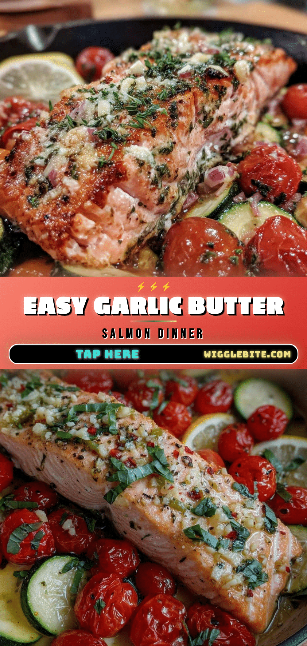 one-pan garlic butter salmon recipe