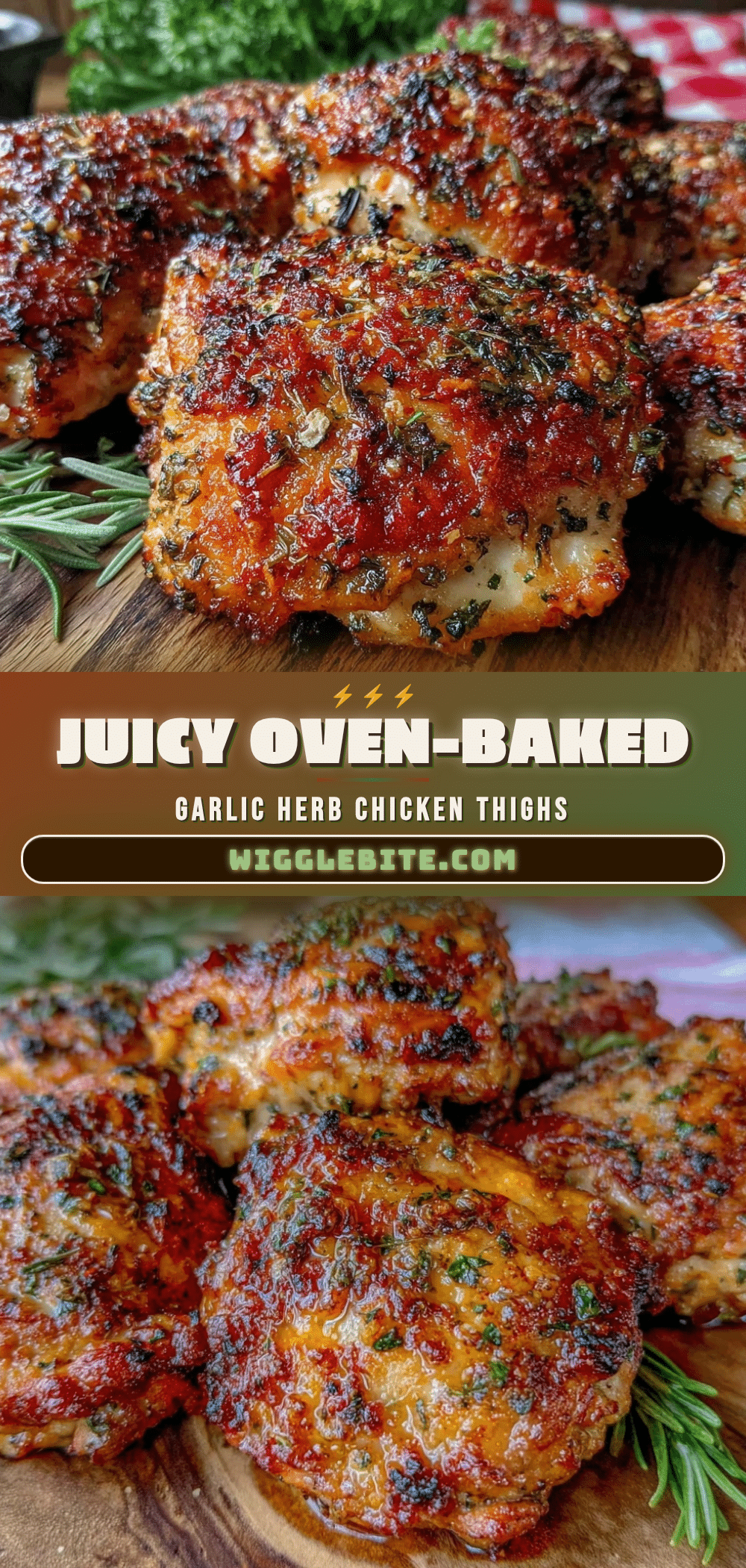 oven-baked chicken thighs recipe