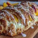peach cream cheese danish braid - featured image