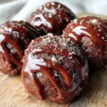 peanut butter chocolate protein energy balls - featured image