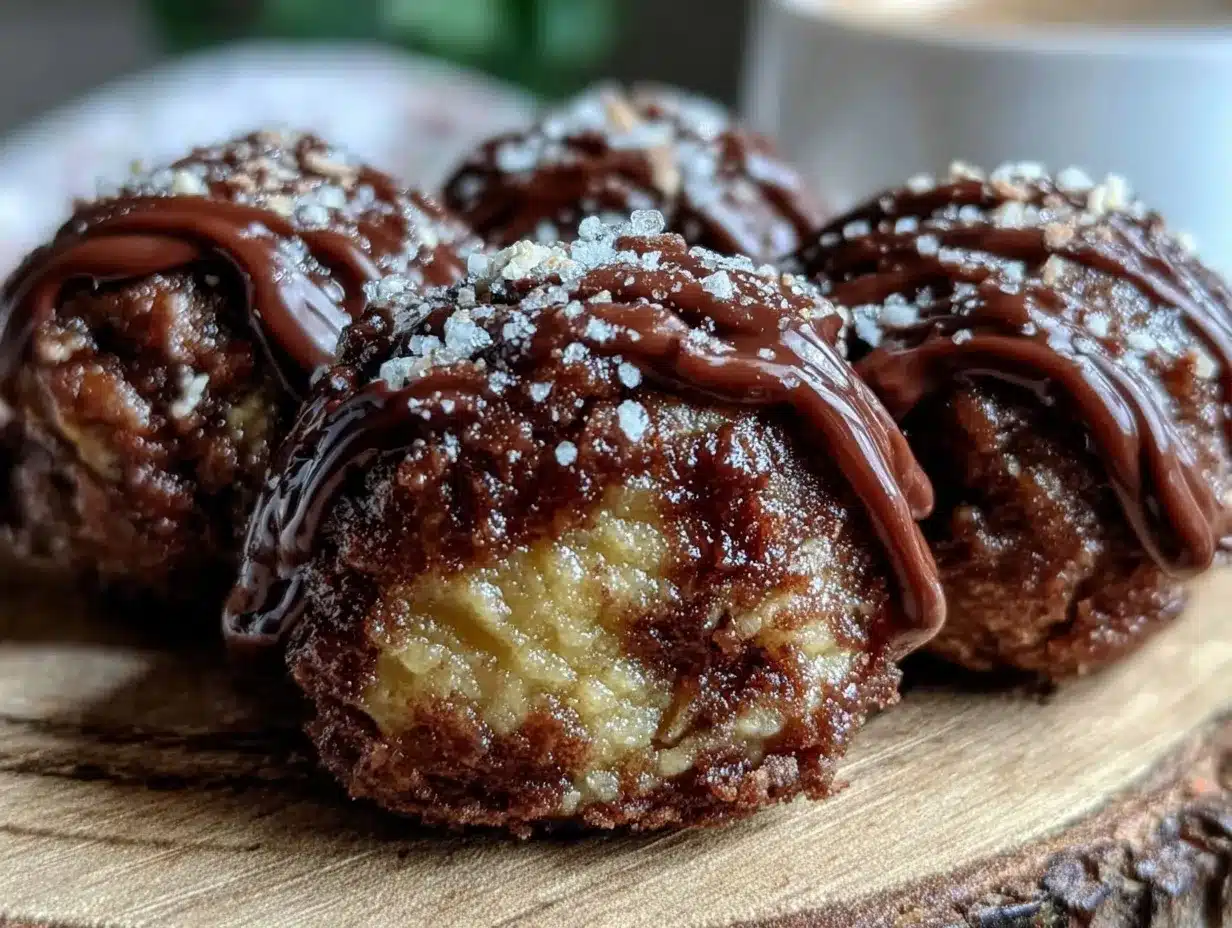 peanut butter chocolate protein energy balls preparation steps
