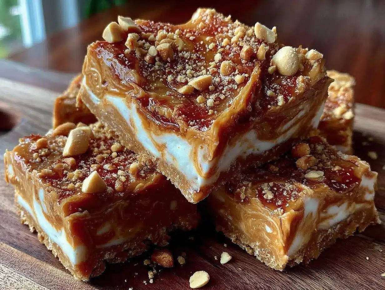 peanut butter greek yogurt protein bark - featured image