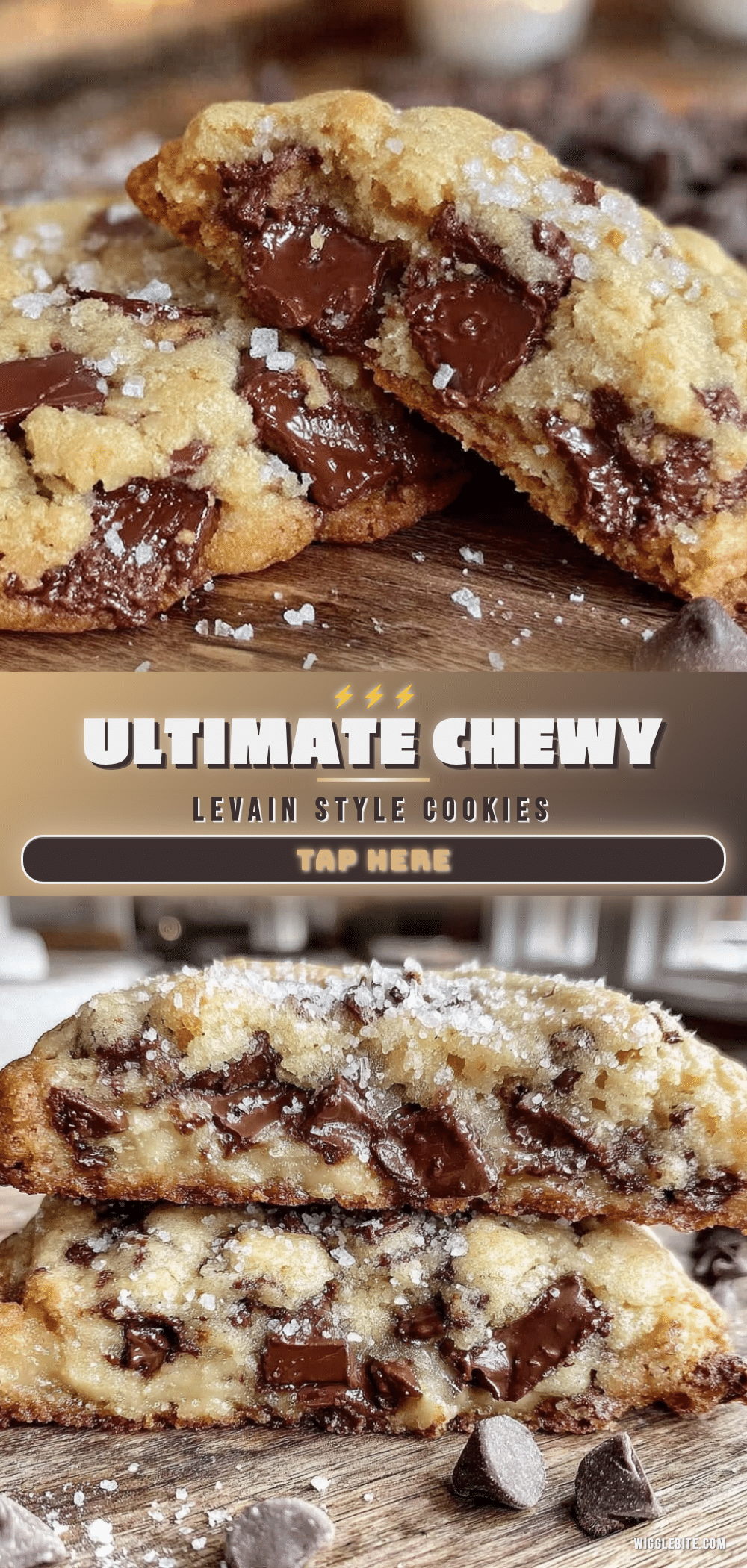 Perfect Chewy Levain Style Chocolate Chip Cookies recipe