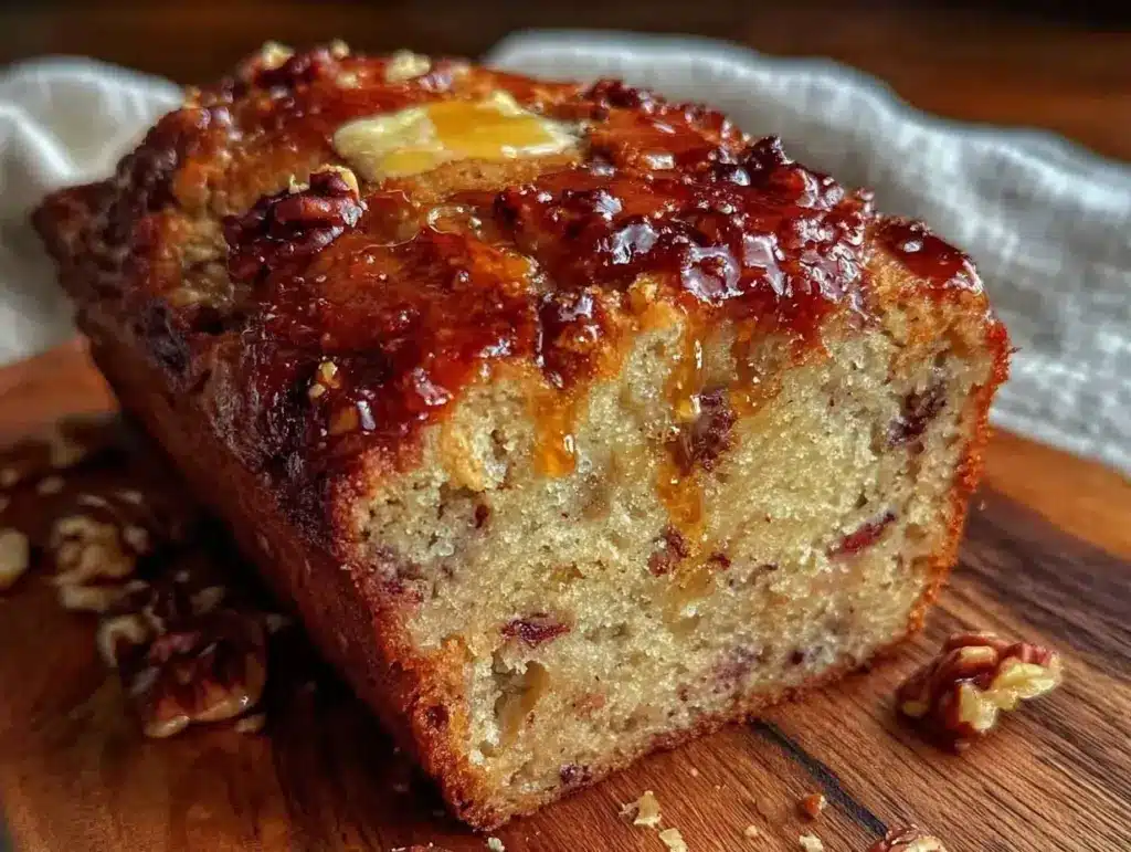 perfect moist banana bread with brown butter - featured image