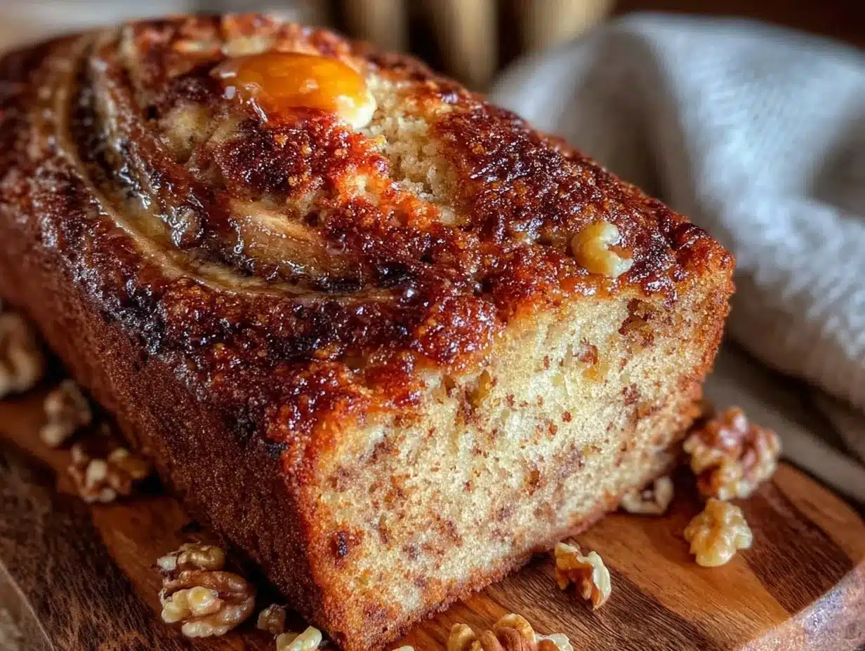 perfect moist banana bread with brown butter preparation steps