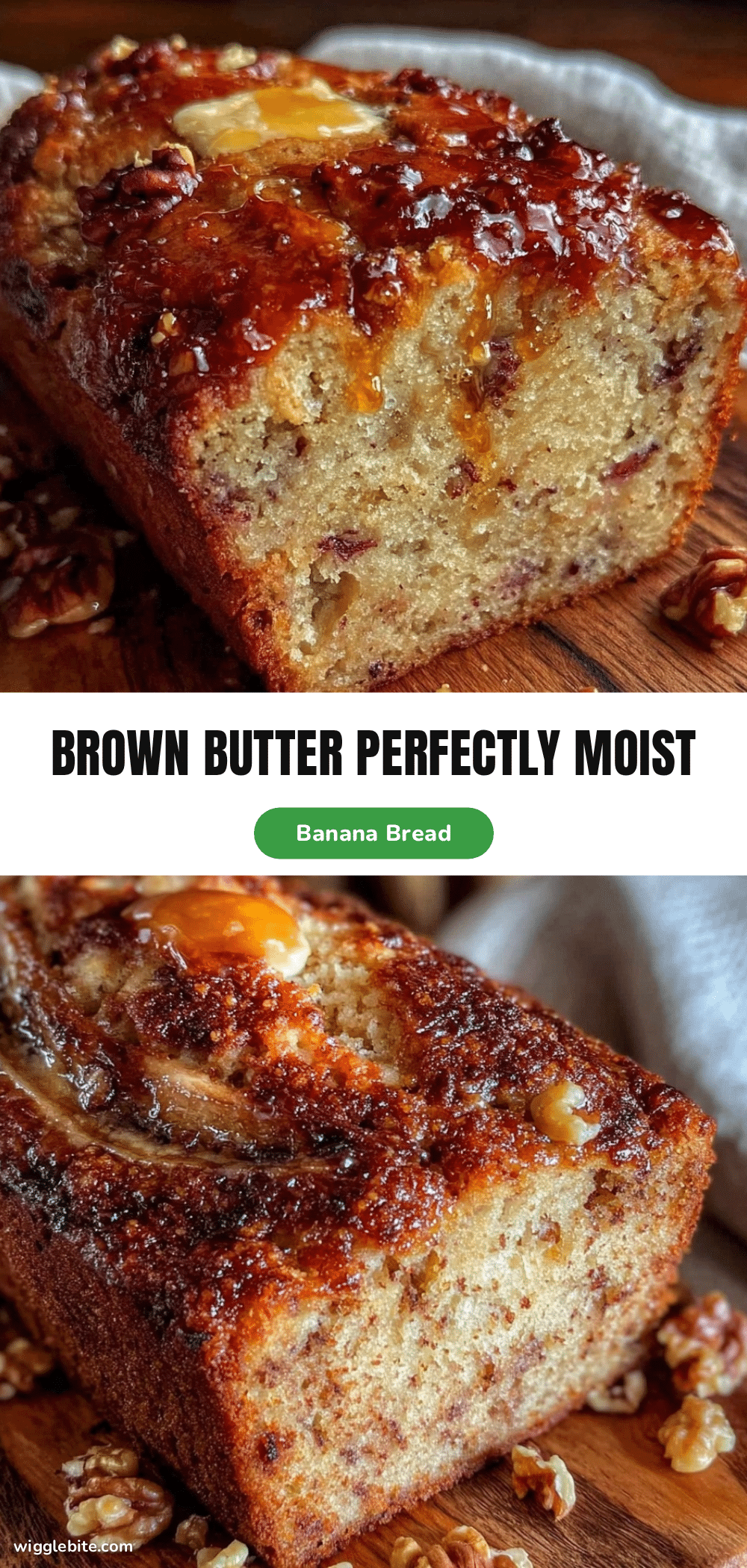perfect moist banana bread with brown butter recipe