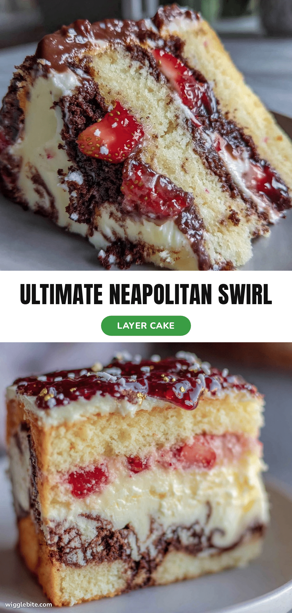 Perfect Neapolitan Layer Cake recipe