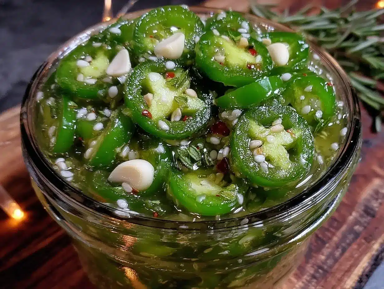 pickled jalapeño pepper rings preparation steps