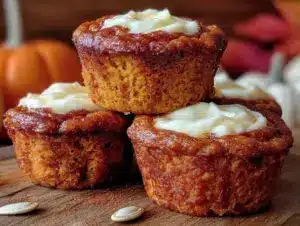 pumpkin cream cheese muffins - featured image