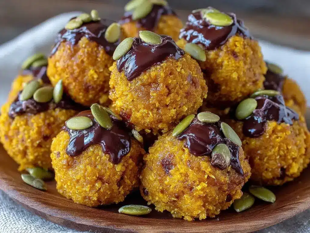 pumpkin protein balls - featured image