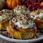 pumpkin spice cinnamon rolls - featured image