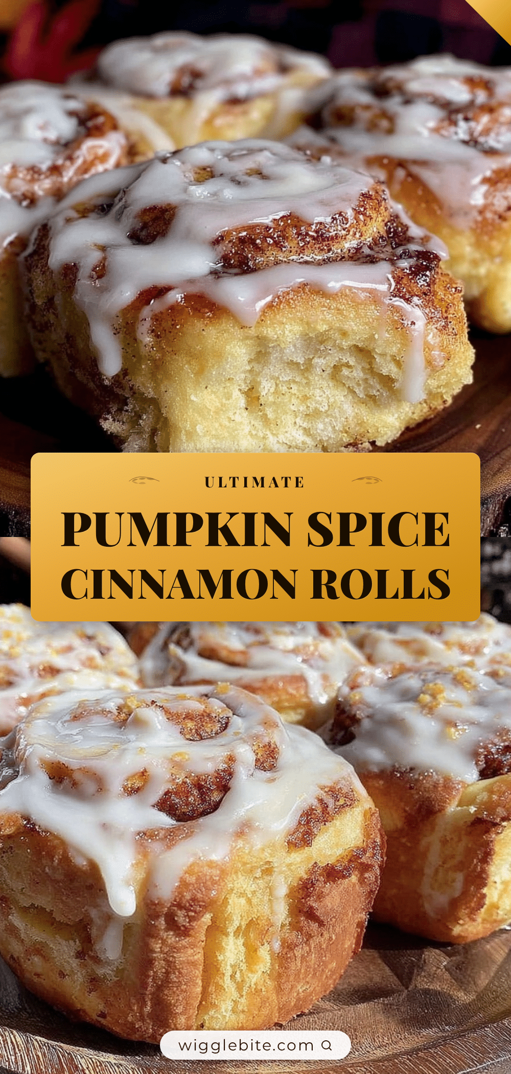 pumpkin spice cinnamon rolls recipe