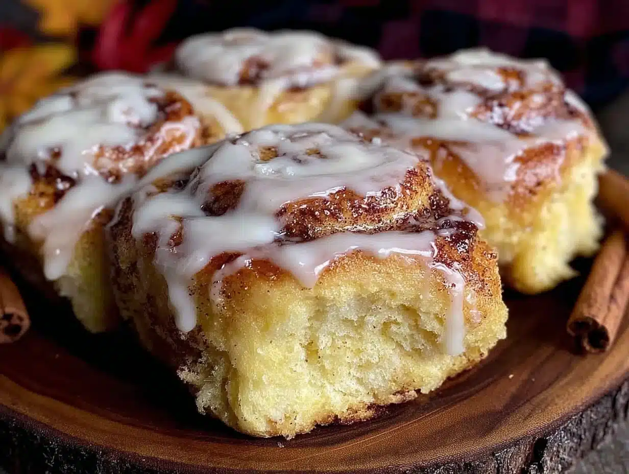 pumpkin spice cinnamon rolls - featured image
