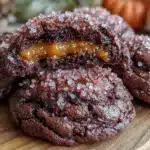 pumpkin stuffed chocolate cookies - featured image