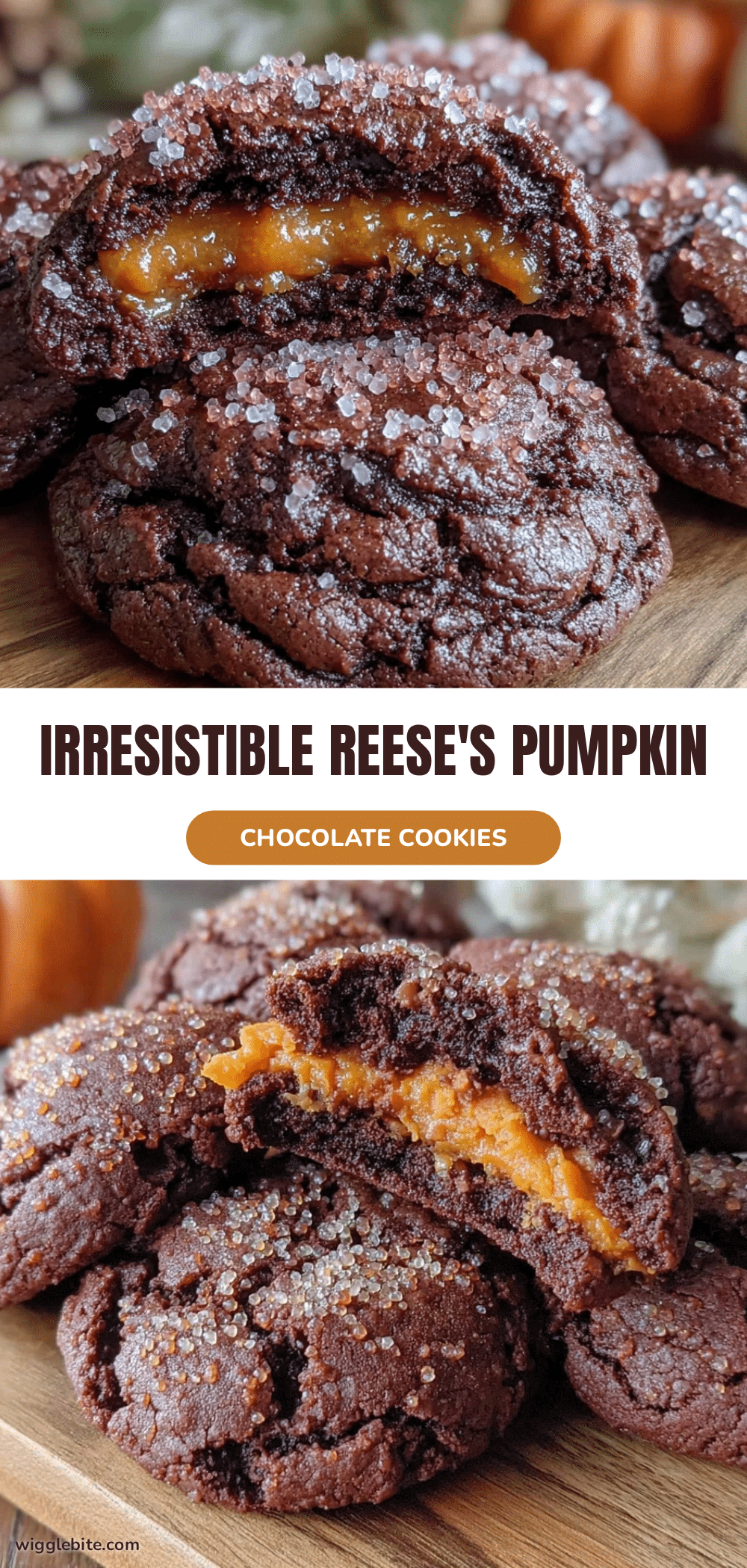 pumpkin stuffed chocolate cookies recipe