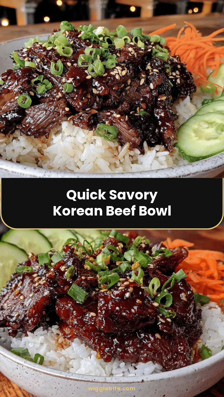 quick savory korean beef bowl recipe
