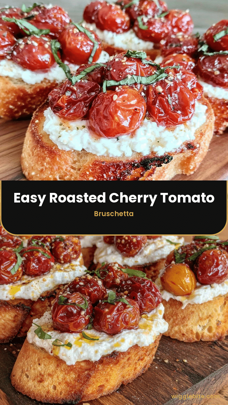 roasted cherry tomato bruschetta recipe