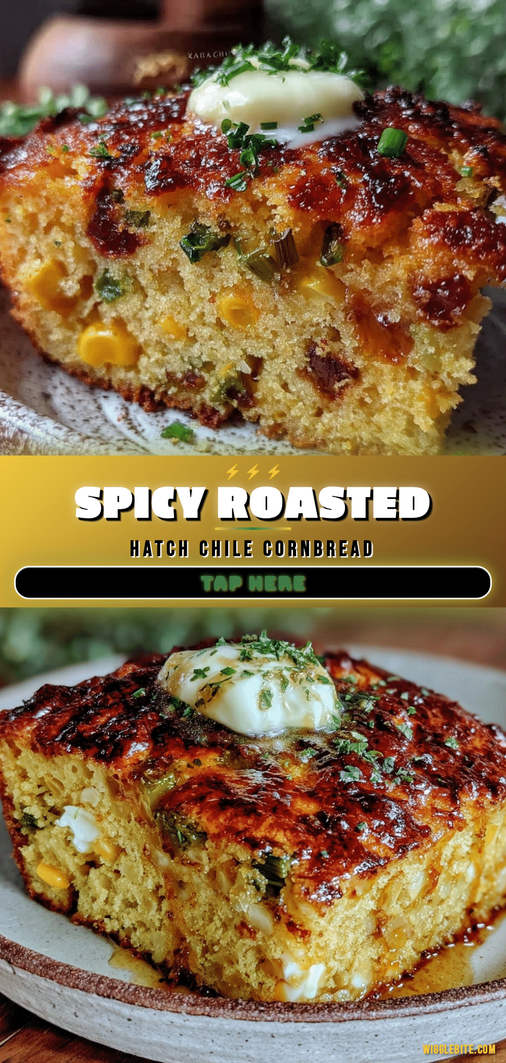 roasted hatch green chile cornbread recipe
