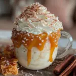 salted caramel white hot chocolate - featured image